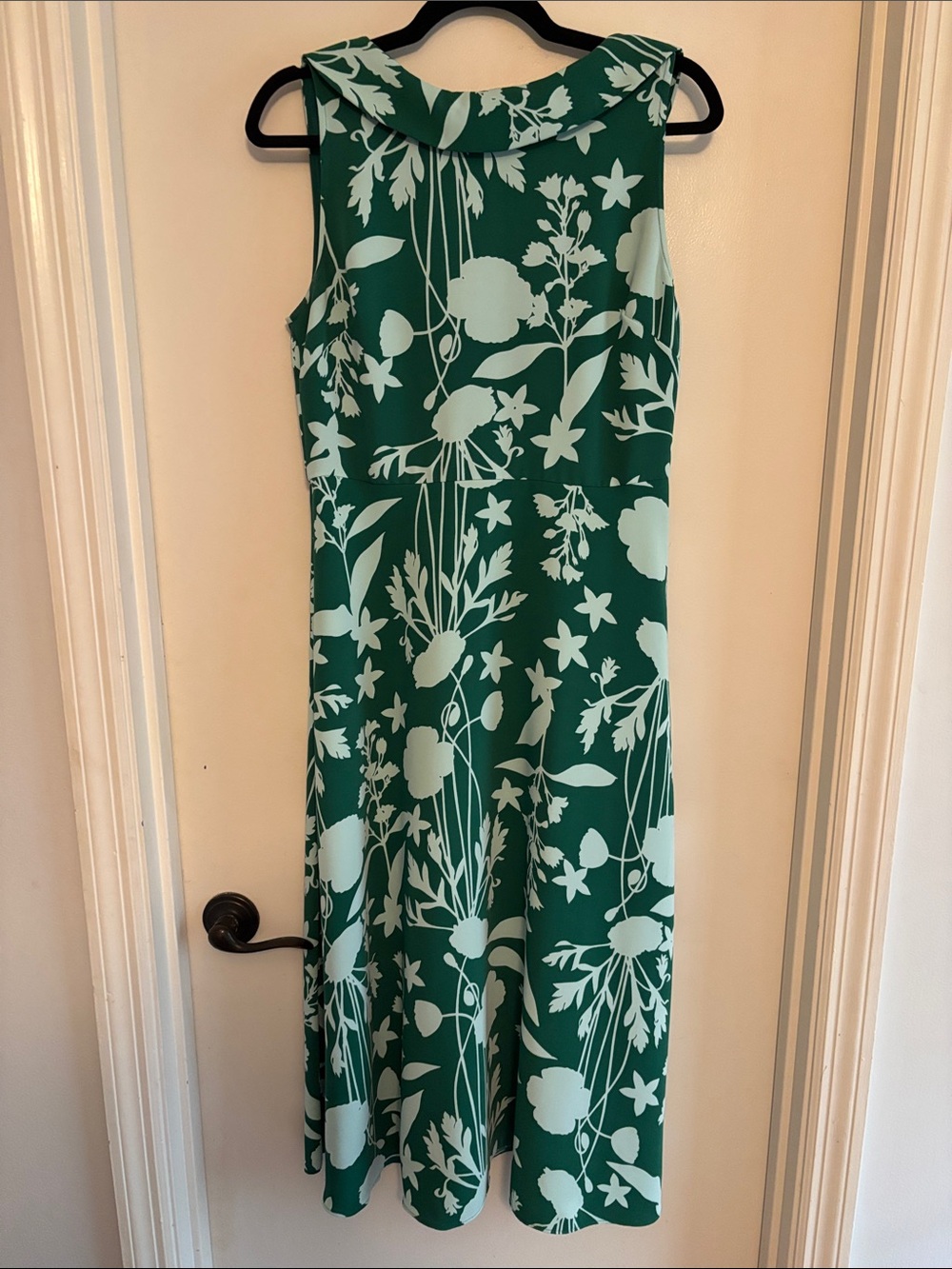 Boden Green and Mint Floral Midi Dress